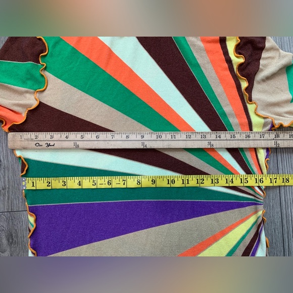 Siedre‎ Cody Graphic Print High Neck Top In Multicolor Size Small - Picture 9 of 16